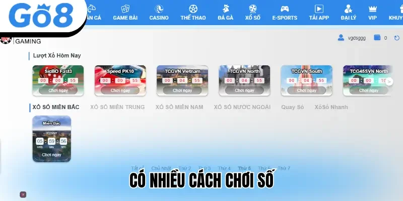 Có nhiều cách chơi số